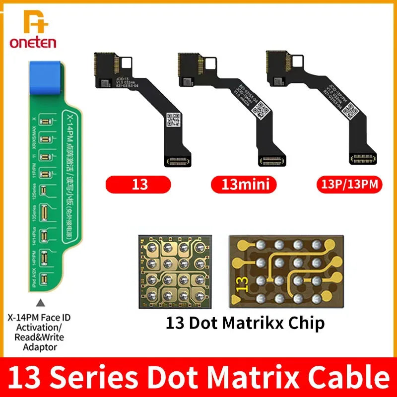 JCID V1SE Dot Matrix Repair Flex Cable For iPhone 13 Pro MAX Mini Read Write Flex JC 13 Series Chip Mobile Phone Face ID Repair