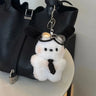 Kawaii Sanrio Plush Keychain Anime Cartoon Pilot Dog Pochacco Cute Plush Toy 키링 Backpack Pendant Decoration Couple Birthday Gift