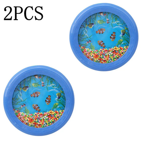 2PCS Kid Child Ocean Wave Bead Drum Gentle Sea Sound Musical Educational Toy Tool For Baby Early Learning Music Instrument Toys