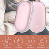 2-in-1 Pocket Heater 3 Levels 5000mAh Power Bank Handy Warmer Heater Double Side Heating for Outdoor Traveling Hunting Camping