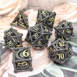 Special Offer Resin Metal Dice Set Sample With Metal Box Polyhedral DND Dice Set Sample Limited to 1 set of RPG game Dice Set