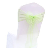 10/50/100Pcs Organza Chair Sashes Knot Bands Chair Bows For for Wedding Party Banquet Event Country Wedding Chair Decoration