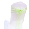 10/50/100Pcs Organza Chair Sashes Knot Bands Chair Bows For for Wedding Party Banquet Event Country Wedding Chair Decoration