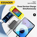 Essager Power Bank 15000mAh Portable Charger Powerbank PD QC 3.0 65W Fast Charge External Battery Mobile Phone For iPhone Xiaomi