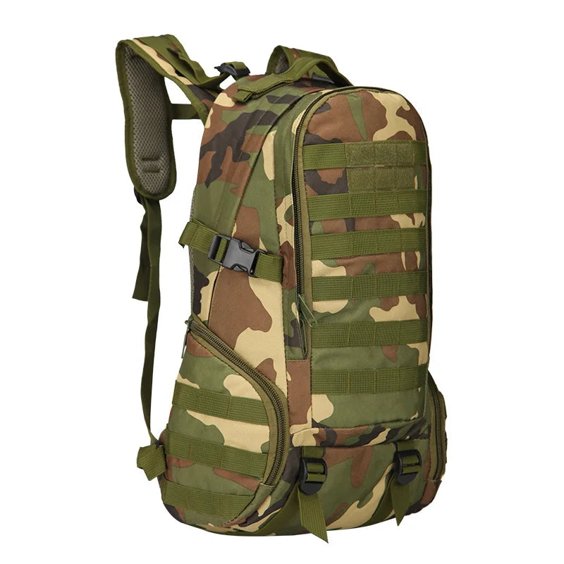 Men's mountaineering bag 3p backpack professional outdoor sports hiking bag 35L high-capacity camouflage tactical backpack