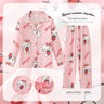 Spring Miniso Cute Children's Pajamas Sets Kawaii Anime Kuromi Pochacco Cinnamoroll Girl Boy Sleepwear Milk Silk Kids Loungewear