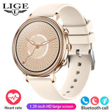 LIGE Luxury Smart Watches For Women Bluetooth Call Connected Phone Women Watch Health Monitor Sports Smartwatch 2023 Women Gift