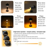 BATOT 3000mAh Outdoor Camping Lantern USB Rechargeable 5 Lighting Modes Flashlight Tent Lamp Portable Lantern Emergency Lights