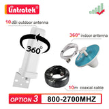 2G 3G 4G LTE GSM UMTS 360° Antenna Kit Outdoor + Indoor + Coaxial Cable for Cell Mobile Phone Signal Booster Amplifier Repeater