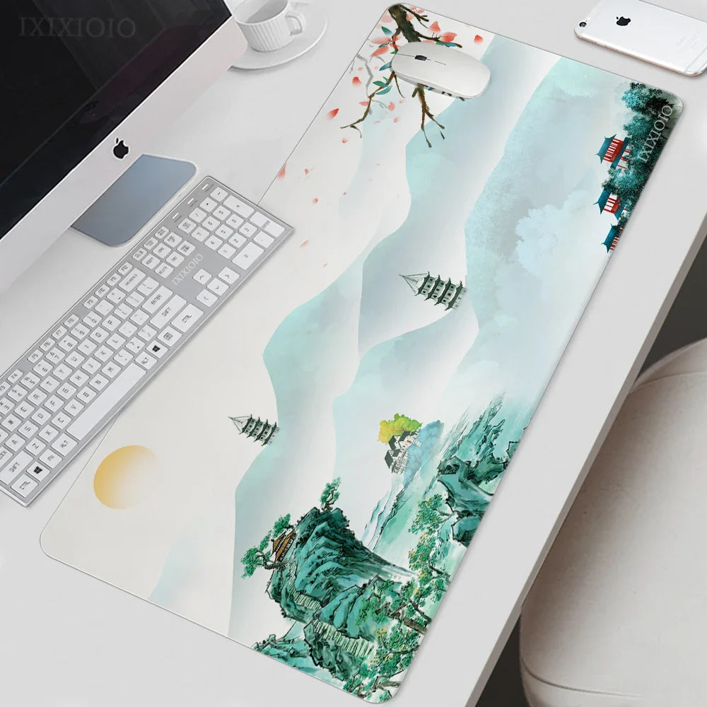 Mouse Pad Gaming Landscape Painting XL Home Custom Large Mousepad XXL Mechanical Keyboard Pad Office Office Accessories Mice Pad