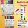 168 Color Marker Pen Set Manga Double-Headed Comic Highlighter Art Painting Drawing Sketch Graffiti Watercolor Stationery