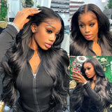 Glueless Wigs Human Hair Lace Frontal Wig Brazilian Body Wave Human Hair Wig 13X4HD Lace Front Wig 4X4 Closure Wig Ready To Wear