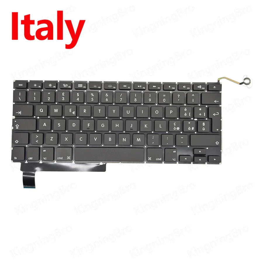 New A1286 Keyboard For MacBook Pro 15" A1286 Replacement Keyboard US UK ES FR RU DE HU KR PT DK NO 2009 2010 2011 2012