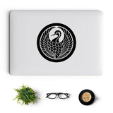 Japan Samurai Emblem Vinyl Laptop Sticker for Macbook Decal Pro 14 Air 13 Retina 15 Inch Mac Cover Skin Tablet PC Notebook Decor