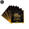 Men Women Birthday Disposable Tableware Party Decor 30 40 50 60 Years Anniversary Party Adult Happy Birthday Party Supplies