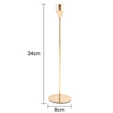 1 Set European Metal Candle Holder Exquisite Candlestick Candelabra Vintage Golden Wedding Decoration Home Living Room Decor