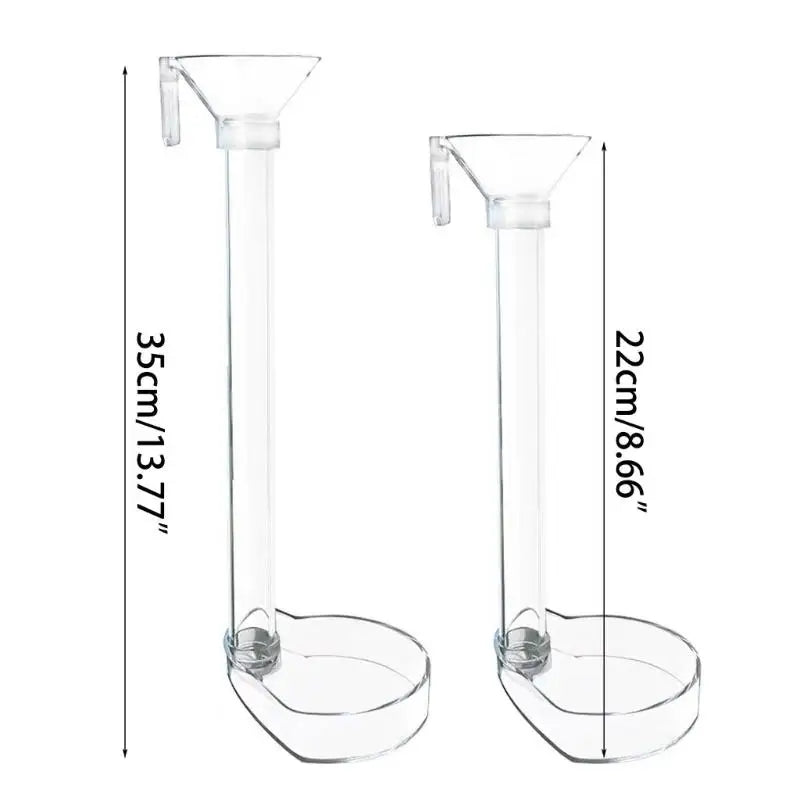 1 Set Aquarium Acrylic Feeding Tube Bowl Aquarium Shrimp FishTank Acrylic Feeding Tools Anti-drift Feeding Feeder