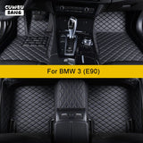 CUWEUSANG Custom Car Floor Mats For BMW 3 E90 2004-2012 Years Auto Accessories Foot Carpet