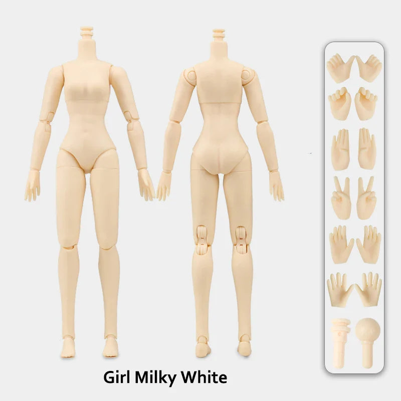 1/6 Doll Body 3 Colors Skin Give 6 Opponents 40 Moveable Joints 21cm Anime Girl Blyth Dolls Body Ob24 Bjd Boy Girl Diy Toys Gift