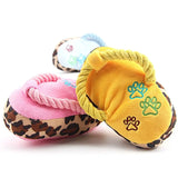 Dog Plush Sound Cotton String Slippers Pet Relieving Stuffy Bite-Resistant Golden Retriever Siberian Dog Self-Hi Toy Supplies