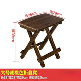 Folding Chairs Portable Bamboo Chair Fishing Chair Low Stool Small Bench Solid Stool Dining Chairs Backrest Ottomans Furniture