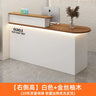 White Stylish Reception Desks Corner Light Bar Office Checkout Reception Desks Beauty Salon Mostrador Commercial Furniture