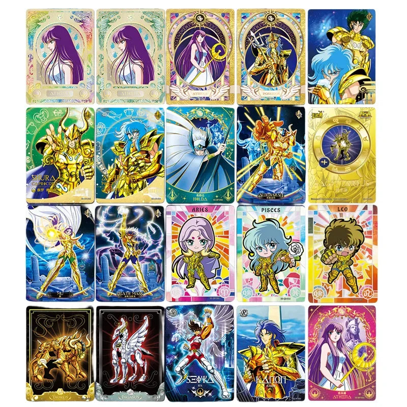 Genuine Saint Seiya Cards Anime Game Saints Awakening Collection Cards Gold Saints Shining Cards Children's Gifts