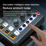 M8 Sound Card Live Broadcast Audio Interface Podcasting Device Caster With Premium Mic Preamplifier Sound Card Easy To Use