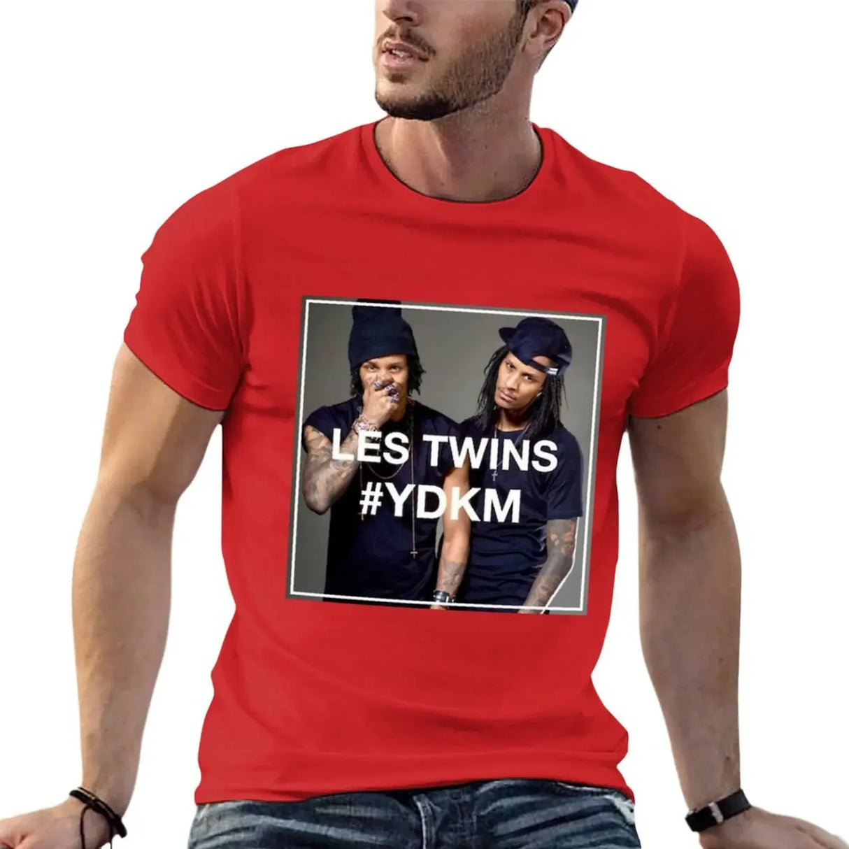 les Twins T-shirt quick-drying plain oversized t shirts for men