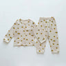 Baby Pajamas Set Loungewear Sleepwear for Kids Long Sleeve Boy Girl Breathable Cotton Waffer Top and Bottom Children's Clothes