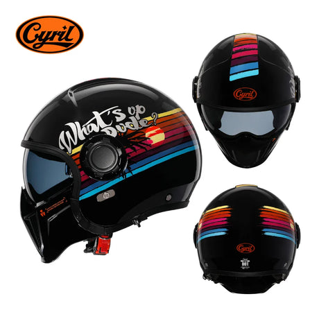 Modular Motorcycle Helmet Full Face Helmet Open Face Helmet Double Lens DOT ECE APPROVED OP12A Man Woman Retro Moto Helmets