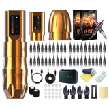 T-Rex Professional Wireless Tattoo Pen Machine Kit Powerful Cartridge machine 2400mAh Battery Beginners Roatry For Body Artist