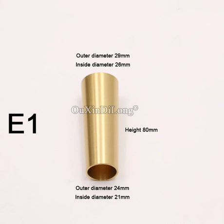 4PCS Pure Brass Covers Chair Cups Cabinet Covers Sofa Brass Tip Cap Furniture Tube Leg Protector Metal Legs Base GF48