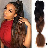 24Inch Synthetic Hair Extensions for Braids 100g/pc Jumbo Braiding Hair Kanekalon Colored Hair Pre Stretched Yaki Jumbo Braids