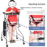 Stroke Hemiplegia Lower Limbs Rehabilitation Training Standing Assist Walker with Wheels for Elderly Walking Mobility Aids