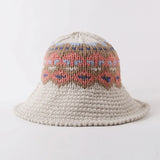 Female Knitting Bucket Hats Harajuku Bucket Hat Fishing Outdoor Panama Hip Hop Cap Men's Summer for Fisherman Hat Women Spring