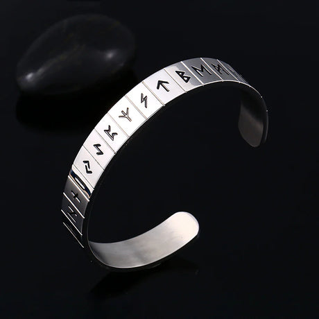 Black Stainless Steel Viking Rune Bracelets For Men Women Retro Viking Tree of Life Bracelet Biker Fashion Jewelry Amulet Gift