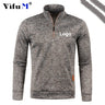 Custom Your Logo Men's Sweatshirts Half Zipper Pullover Male Long Sleeve Flleece Sweater Standcollar Snowflakes Hoodies Men New