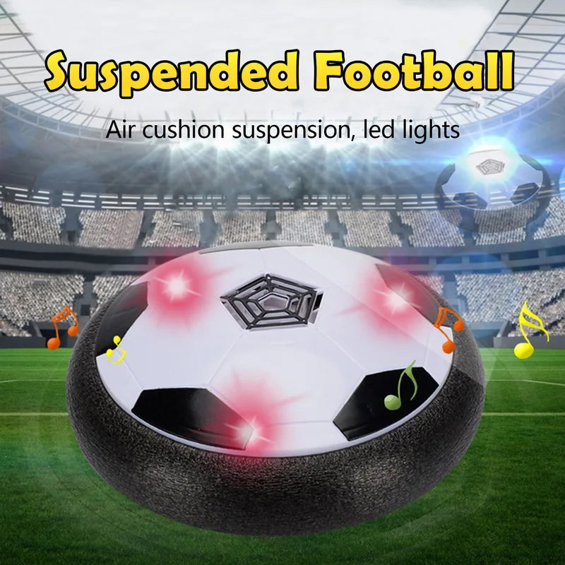 Sport Levitate Suspending Soccer Ball Air Cushion Floating Foam Football with LED Light music Gliding Soccer Toys for Kids Gifts