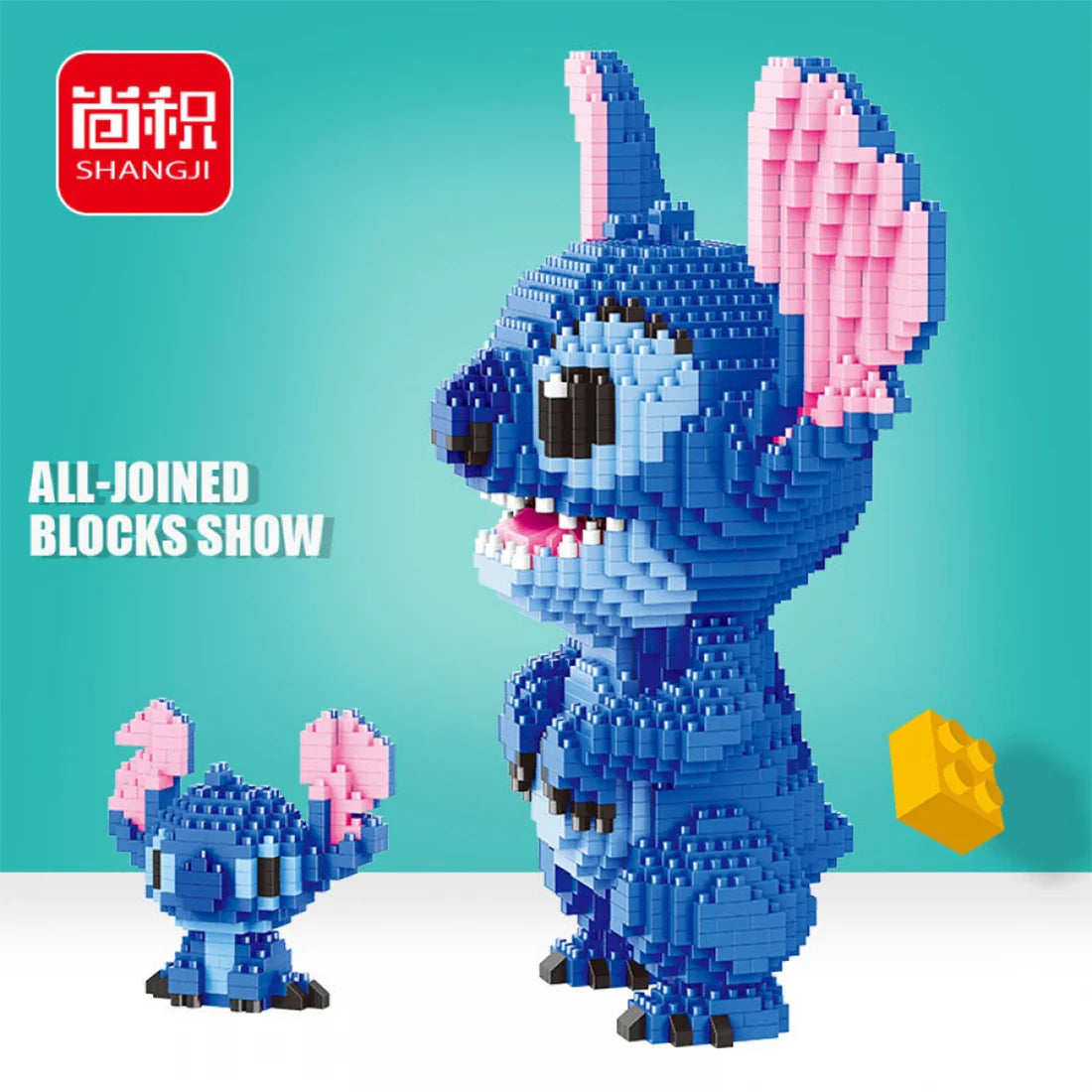 2300Pcs+ Mini Bricks Toys Stitch Diamond Building Block Micro Stitch Disney Cute 3D Model Lilo & Stitch for Children Nano Block