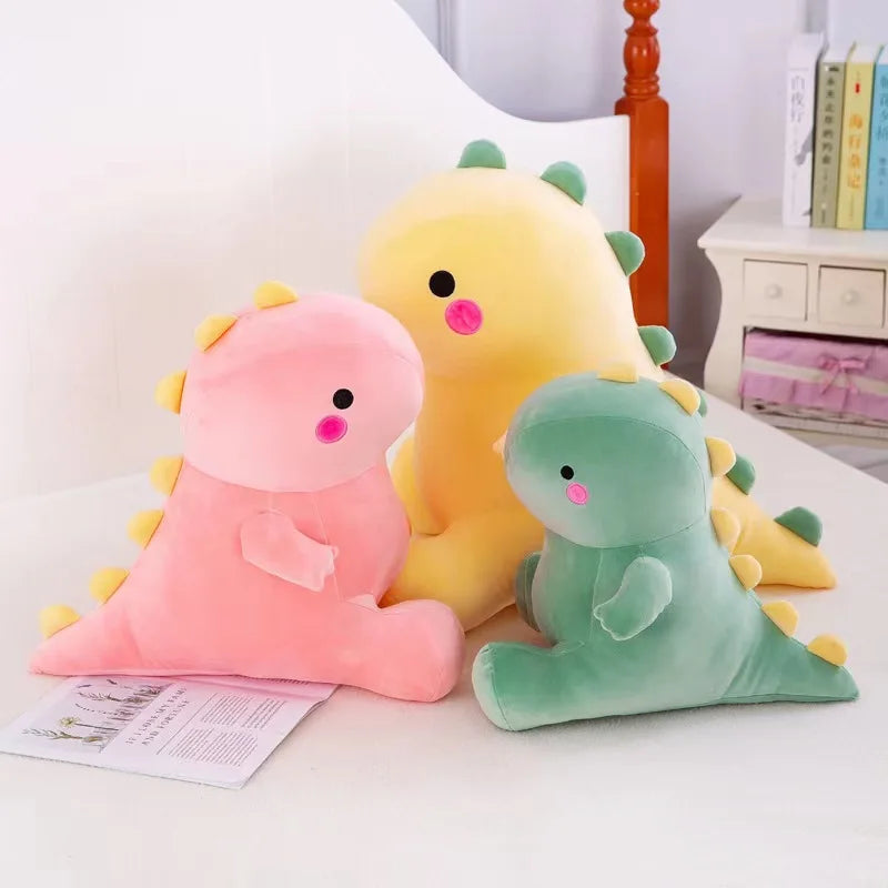 25/30cm Super Soft Lovely Dinosaur Plush Doll Cartoon Stuffed Animal Dino Toy for Boys Girls Hug Doll Sleep Pillow Home Decor