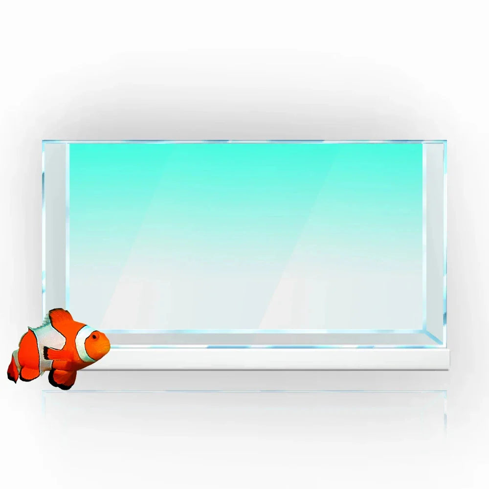 Fish Tank Background Sticker White Yellow Green Blue Cyan Gradient Simple Printing Wallpaper Aquarium Backdrop Decorations PVC