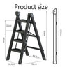 Multifunctional Folding Ladder Foldable House Ladder Protable Ladder Stable Structure Step Stool Storage Shelf For Home