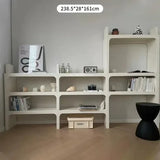 White Modern Bookshelf Bedroom Minimalist Items Unique Office Magazine Rack Storage Design Estande De Livros Modular Furniture