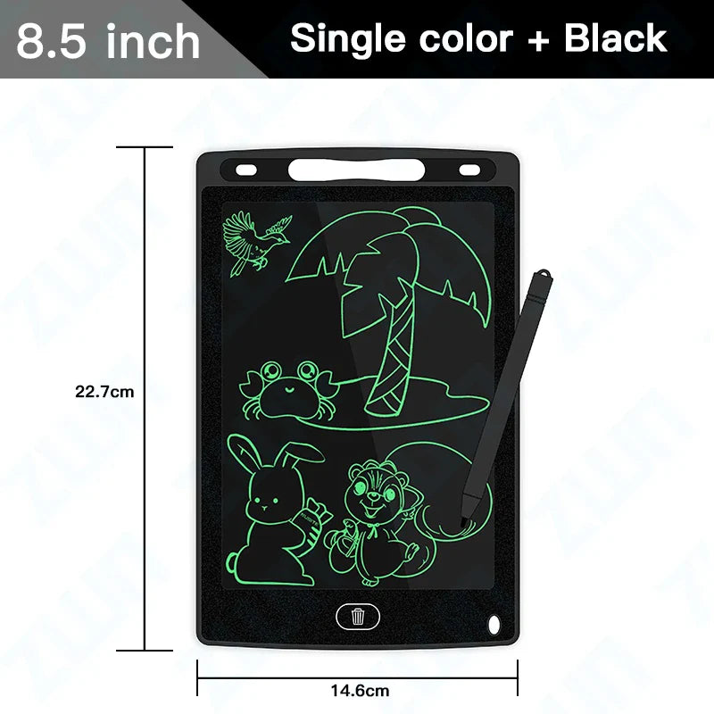 6.5/8.5/10/12/16/19In LCD Drawing Board Writing Tablet Digit Magic Blackboard Art Painting Tool Kids Toy Brain Game Child's Gift