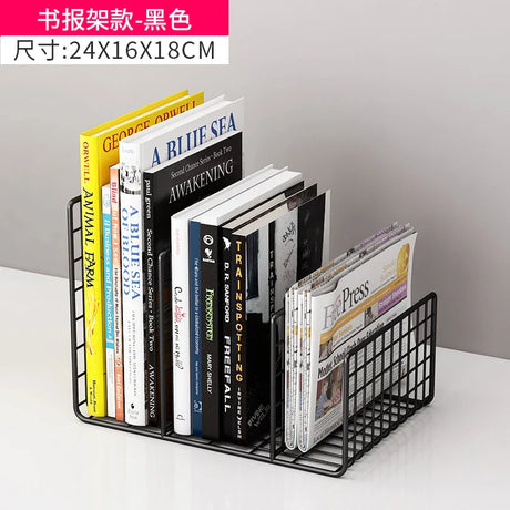 Metal Bookends Magazine Racks Sideboards Display Organizer Bedroom Filing Bookcase Modern Mobile Estanteria Modular Furniture