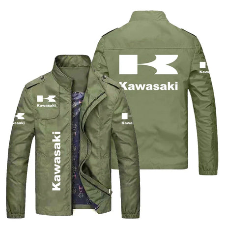 New Kawasaki Motorcycle Jacket Sports Jacket Fashionable Casual Men's Clothing Kawasaki Racing Suit Casual suit jacket