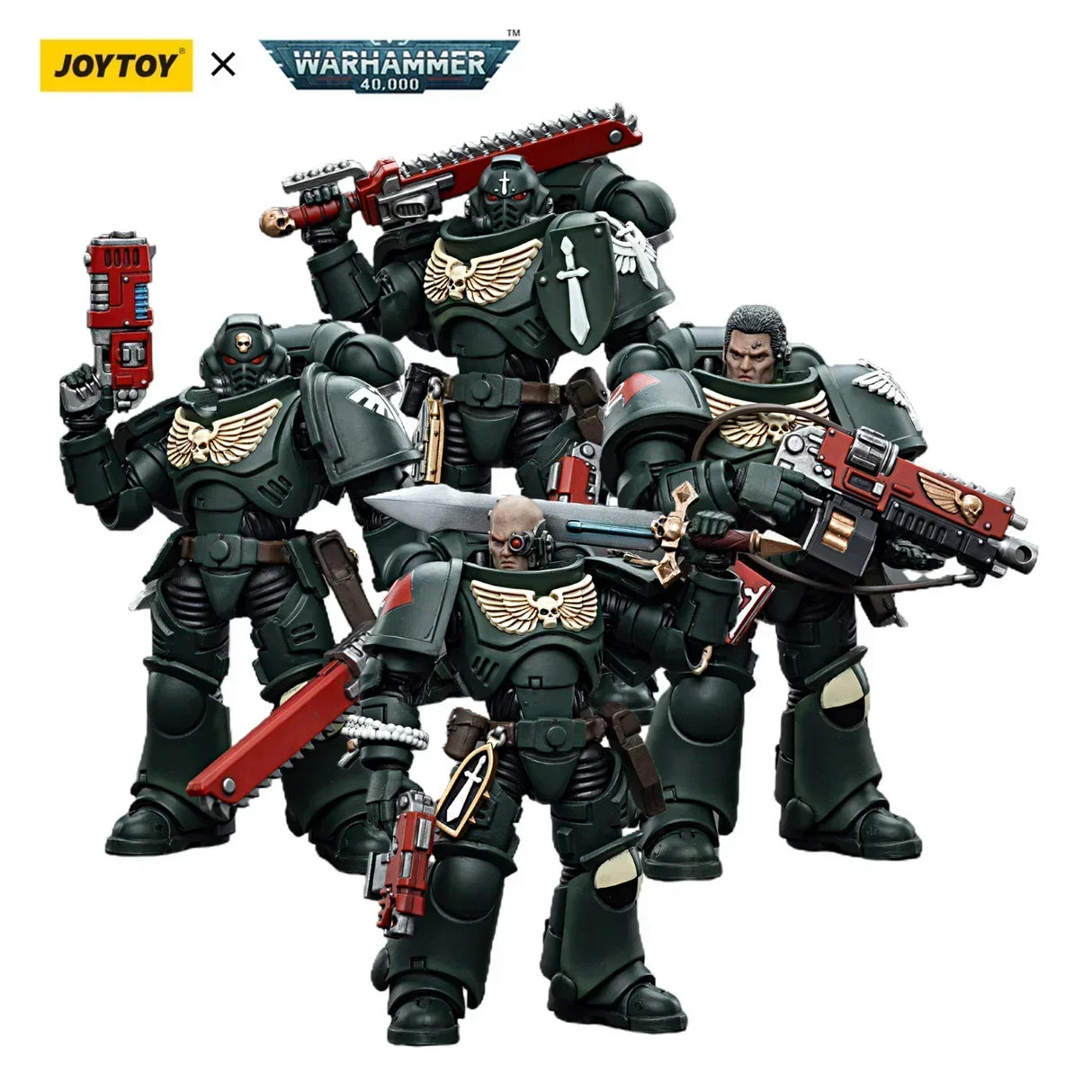 [In-Stock] JOYTOY Warhammer 40k 1/18 Action Figures Ultramarines Intercessors Imperial Fists Blood Angels Anime Military Model