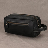 Genuine Leather Clutch real cowskin storage bag men male zipper Clutches genuine leather makeup s water pen glasses