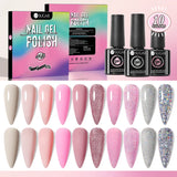 UR SUGAR Christmas Color Kit Autumn Winter Series 10Pcs Set Nail Art Design Soak Off UV LED Gel Semi Permanent Manicure